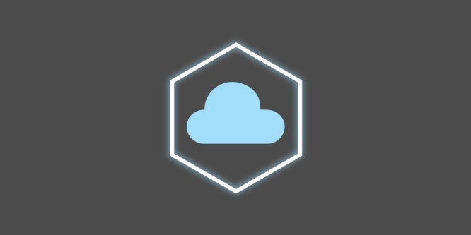 A light blue and white icon with a light blue cloud in the middle of a circle on a dark grey background depicting premium soft fabric.
