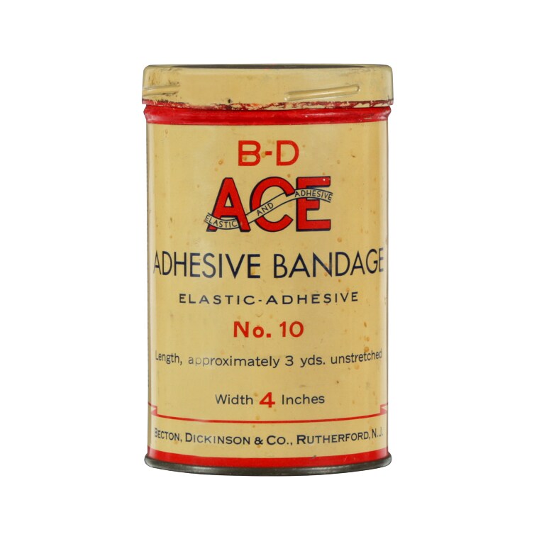 Unique tin can packaging for ACE™ Brand Elastic Bandage
